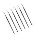 PLAFOPE 6pcs Long Handle Eyeliner Brush Liner Brush for Eyes Angled Bent Eyeliner Brush Eye Makeup Brush