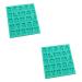 STOBOK 2pcs Silicone Molds Butter Cookies Cake Mold Candy Molds Soap Loaf Mold Cakesicles Mold Letter Molds Cupcake Chocolate Mold Baking Tool Fondant Mold Epoxy Decorative Mold Greenx2pcs 12x13cmx2pcs