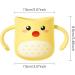 Children's Dinosaur Bathroom Cup | Zorq Yellow Double Handle Toothbrush Accessory for Kids - Buy Online on SooperMarket.com