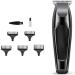 Professional Hair Clippers for Men Electric Haircut Kit Hair Trimmer 5W Powerful Sharply Blade Floating Cutting with 5 Guide Combs Gray - Buy Online on SooperMarket.com