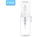 Beaupretty 2pcs Foam Dispenser Bottle Plastic Refillable Empty Mini Foaming Soap Shampoo Dispenser Pump Bottles for Travel 50ml (White) - Buy Online on SooperMarket.com