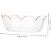1pc Kitchen Stylish Delicate Irregular Salad Bowl Creative Fruit Glass Transparent - Buy Online on SooperMarket.com