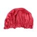 Women Satin Silk Sleeping Hat - Black Shower Cap for Lady Night Hair Care - Buy Online on SooperMarket.com