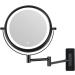 10X LED Wall Mounted Lighted Makeup Mirror with 3 Color Lights & Touch Screen Dimming - Double Sided Magnifying Mirror for Bathroom Vanity (Black) - Buy Online on SooperMarket.com