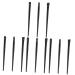 Baluue 12 Pcs Female Black Oblique Eyeliner Brush Ultra Thin Eyeliner Brush