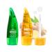 SWETIYOU Lip Plumper Set, Natural Lip Plumper Moisturizing Aloe Vera Lip Gloss, Lip Plumper Gloss and Lip Care Serum, Beautiful Fuller, Hydrating & Reduce Fine Lines, Day and Night Ues Set
