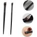 Baluue 6 Sets Eyeliner Brush Makeup Brush Eye Liner Wands Eyebrow Brush Spoolie Ear Black Wood - Buy Online on SooperMarket.com