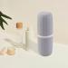 Perfk 5x Toothbrushes & Toothpaste Holder Box | Travel & Bathroom Toothbrush Cup Organizer - Buy Online on SooperMarket.com