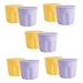 FOMIYES 10 Sets Pp Washing Bowl Brush Cleaning Tool Cleaning Tools Makeup Brush Cleaning Pad Silicone Makeup Mat Silicone Makeup Brush Rack Brush Cleaner Kit Cosmetic Silica Gel Make up