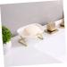 Anneome 1set Soap Drain Box Bar Soap Holder Travel Soap Holder Soap Drainer Soap Drip Kitchen Soap Rack Soap Case Ceramic Travel Container Sink Soap Holder Draining Soap Drain Rack Pp Tray - Buy Online on SooperMarket.com