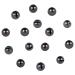 MUUNN 150pcs Tungsten Slotted Beads,12 Colors/13 Sizes Tungsten Beads Heads Slotted Fly Tying Materials Black Nickel 4.0mm