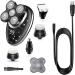 Electric Razor for Men - 5-in-1 Wet & Dry Shaver Kit | Rechargeable Rotary Grooming Tool - Buy Online on SooperMarket.com