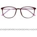 Koosufa Classic Retro Nerd Glasses Frames for Men & Women Ultra Light TR90 Thin Panto Design with Case - Violet - Buy Online on SooperMarket.com