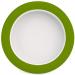 Ornamine plate with a tilt-trick 20 cm green |Special plate with a marginal increase for independent foodEating aid melamine anti-slip plate plate increase