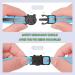 Hepplly 2-Pack Reflective Cat Collars with Bell - Quick Release Kitten Collars (Light Blue) - International Shipping Available - Buy Online on SooperMarket.com
