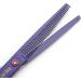 Kingstar 7 Pet Grooming Scissors Set - Straight, Thinning, Curved - Purple Professional Kit with Case and Comb - Buy Online on SooperMarket.com