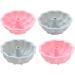 Cookie Cutter Grade Silicone Chocolate Flowers and Braided Baking Utensils Fondant Mold Gift Silicone Muffin Molds Pink flower pattern - Buy Online on SooperMarket.com