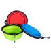 Zuofeng Reisenapf foldable dog water piping. Cat pet silicone feeding 3 sets feed trough portable drinking water drinks with hook blue green red