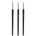 Nail design brush 3 pieces professional nail art brush set nail art liner brush for manicure salon tools and nail design professional detail brush bristles in the sizes 6mm 7mm 10mm