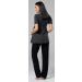 Happy Mama Maternity Nursing 3 Piece Nightwear Set - Graphite Melange & Black - Buy Online on SooperMarket.com