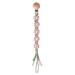 Symbolife Pacifier Clip for Boys Girls Floral Daisy Macrame Paci Clip Pacifier Holder Leash Boho Wooden Clips Handmade Braided Cotton Unisex Baby Shower Birthday Gift Christmas Gift