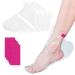 100 pieces of disposable boot paraffin wax Clear Plastic foot covers paraffin wax bath foot mask Accessories for foot care foot hot spa wax (with 100 PC stickers)