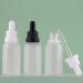 Zeoabsy 6-Piece 5ml Frosted Clear Glass Pipette Bottles | Essential Oil Drip Bottles with White Lock Rings for Aromatherapy - Buy Online on SooperMarket.com