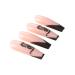 Brishow Pink Long Press-On Nails with Black Dragon French Design | 24-Piece Artificial Nails for Women & Girls - Buy Online on SooperMarket.com