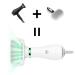 LIVEKEY 2-in-1 Pet Hair Dryer & Slicker Brush | Adjustable 2 Temperatures | For Small & Medium Dogs/Cats - Buy Online on SooperMarket.com