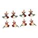 ABOOFAN 4 Pairs Reindeer Antler Hair Clip Christmas Characters Hairpin Reindeer Hairpin Reindeer Antlers Hair Clips Barrettes for Women Christmas Hair Decorations Accessories Fairy Child