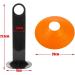 Faxco 50 Pcs Orange Mark Disks with Shelf and Net Bag - Soccer Cones Holder for Training & Field Markers - Outdoor Sports Supplies - Buy Online on SooperMarket.com