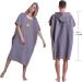 Megawodar Microfiber Poncho Towel - Adult Surf Beach Wetsuit Changing Robe - Gray - Buy Online on SooperMarket.com