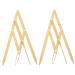 KALLORY 2 Pcs Second Generation Brow Shaping Kit Eyebrow Marker Ruler Eyebrow Drawing Tool Metal 25x5x0.6cmx2pcs Goldenx2pcs