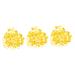 300 Pcs Pigeon Anklet Baby Items Baby Clips Bands for Pigeon Foot Ring for Pigeon Ring Clamp Chicken 1.3X1.3CMx3pcs Yellowx3pcs