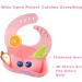 Vicloon Silicone Baby Bib 2PCS Baby Weaning Bibs Waterproof Baby Feeding Bibs Adjustable with Wide Food Catcher Pocket Unisex Toddler Bibs (Pink-Grey) - Buy Online on SooperMarket.com