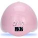 48W UV LED Nail Lamp for Gel Nails Polish | Professional Salon Curing Light with 4 Timer Settings and Sensor | Pink - Buy Online on SooperMarket.com