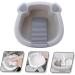 1 Set wash basin Clothes Hand Wash Board laundry bucket washing up basin underwear child pan Grey 30x29cm - Buy Online on SooperMarket.com