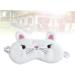 Premium White Sleeping Eye Mask - Comfortable Night Blindfold & Eye Shade for Restful Sleep | International Shipping Available - Buy Online on SooperMarket.com