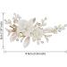 Bride Hair Clip Wedding Hair Clip Flower Wedding Hair Piece for Bride Hair Comb Barrette Bridal Hair Accessories Gold Bride Hair Clip - Buy Online on SooperMarket.com