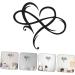 Cabilock 1pc Iron Pendant Home Pendant Heart Shaped Pendant Hanging Heart Wall Decor Decoration Love Black 40x35cm - Buy Online on SooperMarket.com