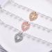 Rayminsino Pet Necklace - Rose Gold Heart & Cat Pearls Jewelry for Small Dogs & Cats | Shiny Gemstone Wedding Collars - Buy Online on SooperMarket.com