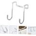 Hemoton 3pcs Wall Hangers for Clothes Cabinet Hook Over The Door Hanging Hooks Perforated Door Hat 7.5X6.5CM Silver - Buy Online on SooperMarket.com