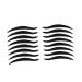 PLAFOPE 80 Pairs Eyeliner Eyeshadow Sticker Eyeliner Stickers LED Eyeliner Strip Crease Eyeline Tape Black
