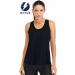ICTIVE Loose-Fit Racerback Tank Top for Women - Mesh Backless Muscle Tank - Running Tank - Large, Black - Buy Online on SooperMarket.com
