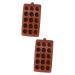 2pcs Craft Dies Pudding Mold Flower Shaped Mold Non-Stick Mold Decor Silicone Molds Chocolate Baking Molds Sphere Cake Molds Cake Baking Molds Chocolate Molds Waffles Flowers mediumx2pcs Coffeex2pcs