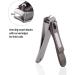 Durable Sharp Nail Clippers Set with Built-in Nail File | Matte Gray | Includes Tin Case - Buy Online on SooperMarket.com