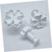 OUNONA 9 Pcs Baking Embossed Mold Plunger Mold Cake Mold Baking Mold Four Leaf White Baking Tools 3pcsx3pcs Whitex3pcs - Buy Online on SooperMarket.com