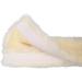 QHP Faux Fur Rein Protector with Velcro Fastening - Cream 45 cm | International Shipping Available - Buy Online on SooperMarket.com