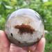 for Top Natural Stones Druzy Agate Crystals geode Home Decoration Agate with druzy Open Sphere crysral Cluster an Amethyst ABUZIV (Size : 70-75mm) - Buy Online on SooperMarket.com