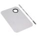 Professional Stainless Steel Metal Mixing Palette with Spatula for Makeup Artists | Beauty Master Tool - Buy Online on SooperMarket.com